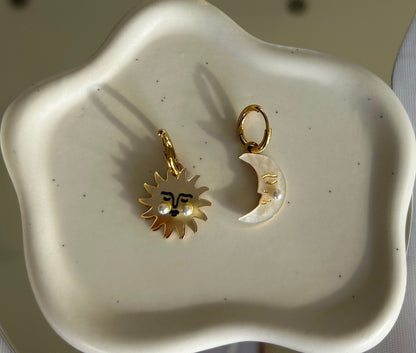 Sun & Moon Hoop Earrings