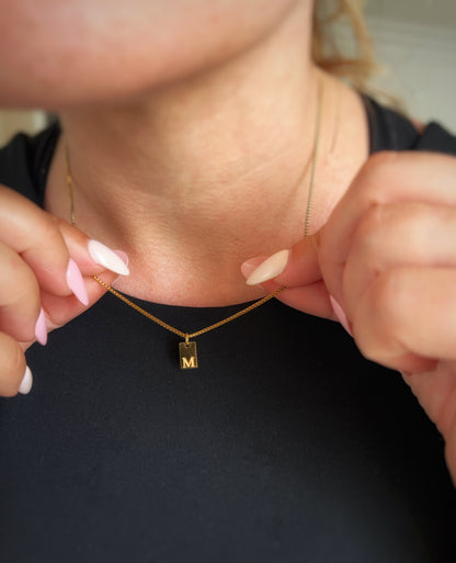 Initial Necklace, Letter Necklace