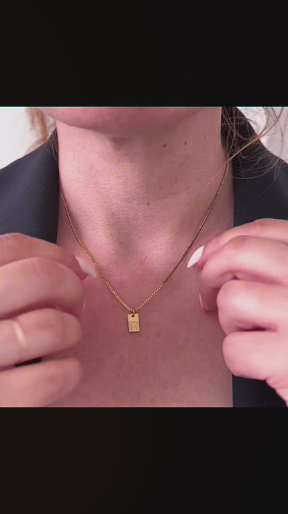 Initial Necklace, Letter Necklace